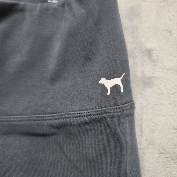 PINK Victoria's Secret Leggings Size XS Black Green Ombre High Waist Spell Out - Picture 2 of 12